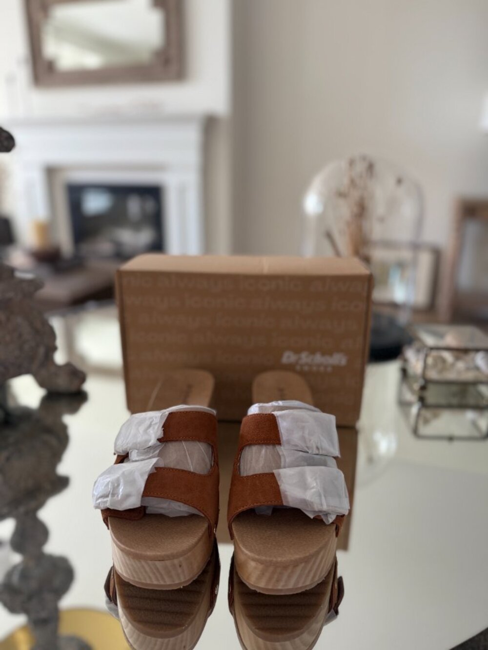 Dr. Scholl's "Original Vibe" Woman's Platform Slide Sandal (Sz. 7) New - Picture 3 of 5